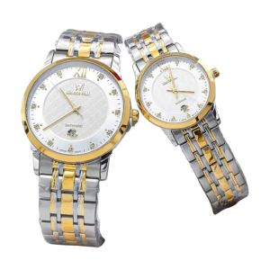 Đồng hồ nam nữ Goldenwill 2124 kim loại khỏe khoắn