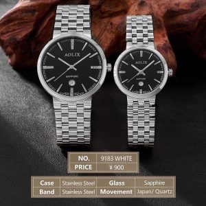 đồng hồ đeo tay thương hiệu Aolix mã AL: 9183 nữ sz 32mm nam sz 41mm 👉Máy pin nhật 👉Vỏ Thép Không Gỉ 👉Chống Nước : 3atm 👉Mặt kính saphia
