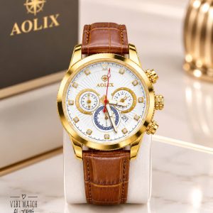 Đồng hồ đeo tay Aolix AL:7049G(Dây Da)-Chính Hãng